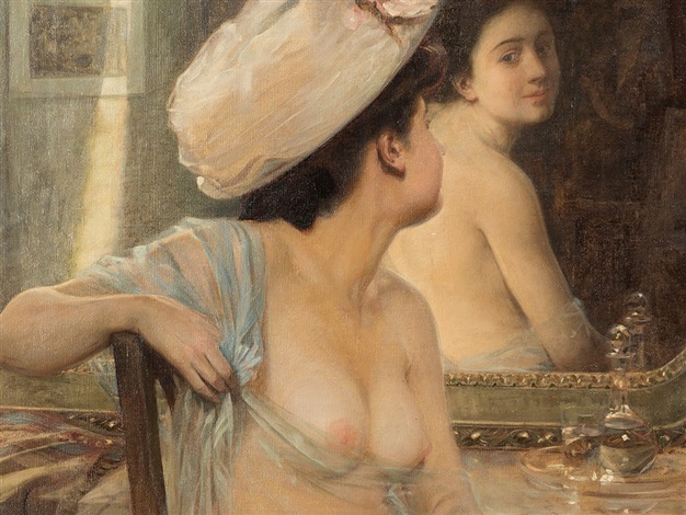 Nude Before Mirror By Boleslaw Jan Czedekowski On Artnet