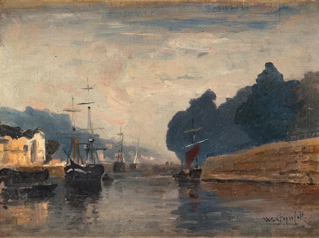 Fartyg I Kanal By Wilhelm Von Gegerfelt On Artnet