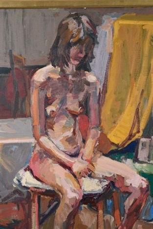 Ryan Seated Nude In A Studio By George Hagerty On Artnet