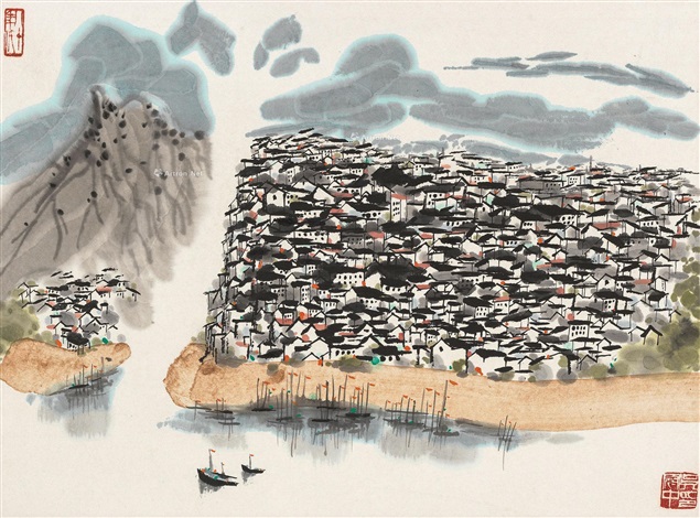 重庆山城 By Wu Guanzhong On Artnet