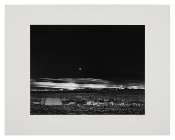 Moonrise Hernandez New Mexico By Ansel Adams On Artnet