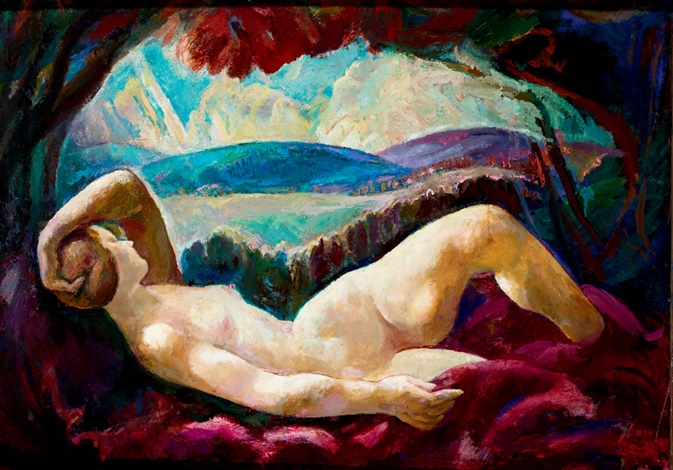 Nude Resting By Lajos Fono On Artnet