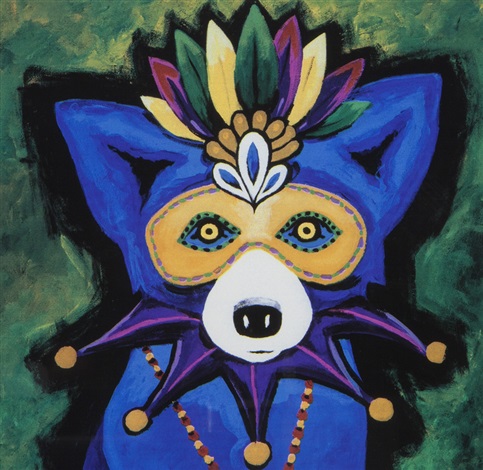 blue dog mardi gras