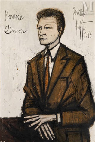 Portrait De Maurice Druon By Bernard Buffet On Artnet