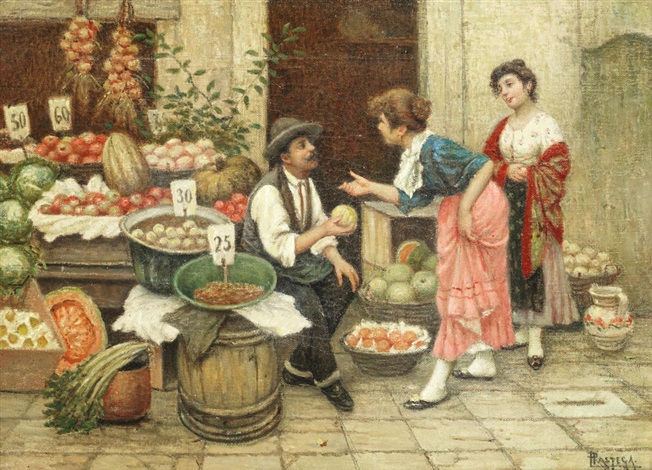 the fruit seller painting