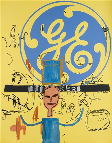 Untitled General Electric Ii By Jean Michel Basquiat And Andy Warhol On