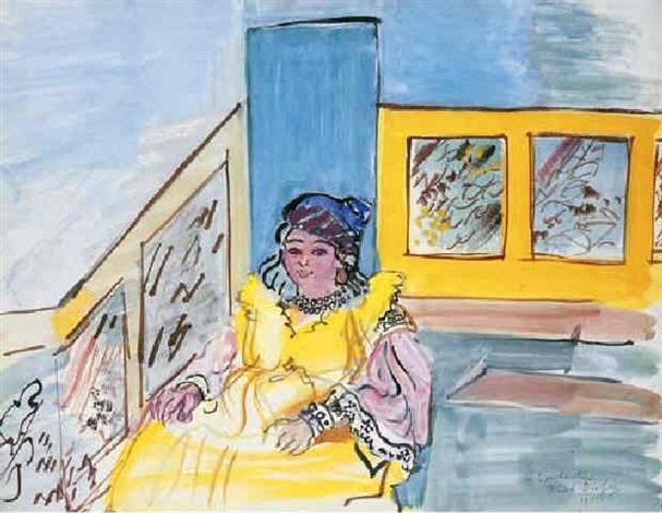 Portrait De Femme By Raoul Dufy On Artnet