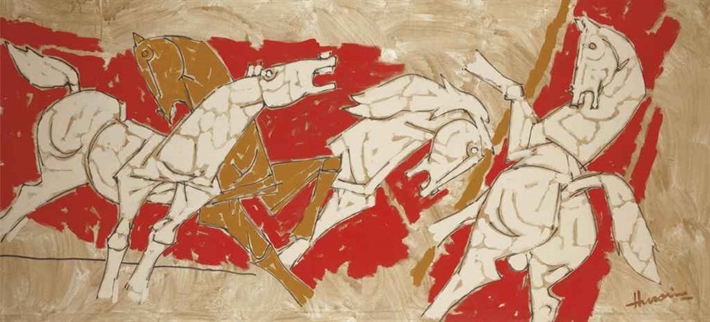 Untitled Horses By M.f. Husain On Artnet