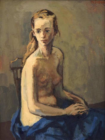 Moses Soyer Figural Painting Female Nude By Moses Soyer On Artnet