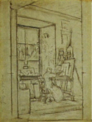 Carl Spitzweg Im Atelier By Eduard Von Gr Tzner On Artnet