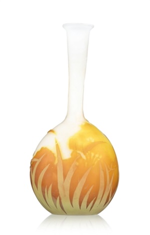 Vase Soliflore En Verre Multicouche Sign Gall By Cristallerie D Emile