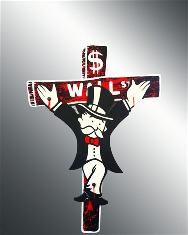 Wall Street Crucifix By Alec Monopoly On Artnet