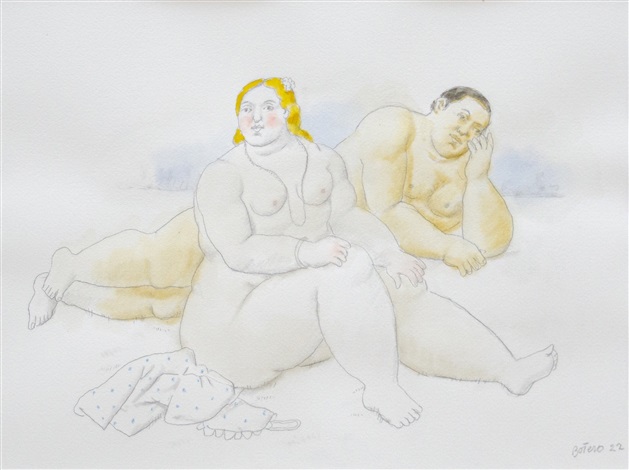 Man And Woman By Fernando Botero On Artnet