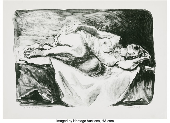 Reclining Nude By Moses Soyer On Artnet