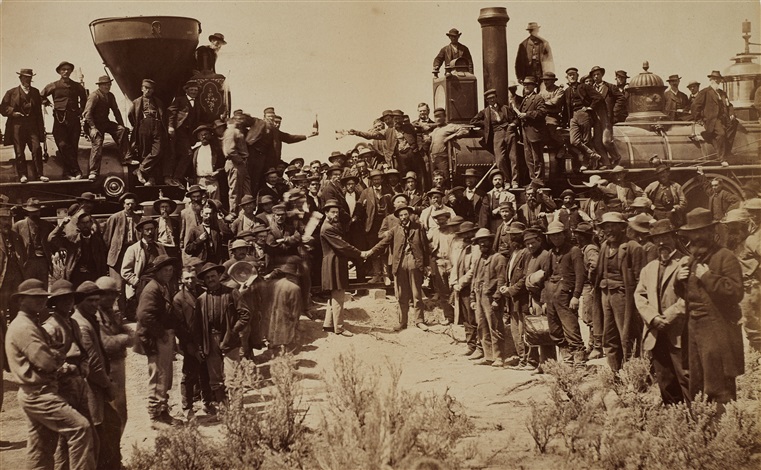 Golden Spike Ceremony, Promontory Point, Utah May 10,1869 by Andrew ...