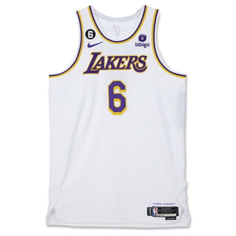 Game worn hot sale lebron jersey