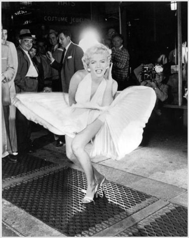 Marilyn Monroe billowing skirt by Sam Shaw on artnet