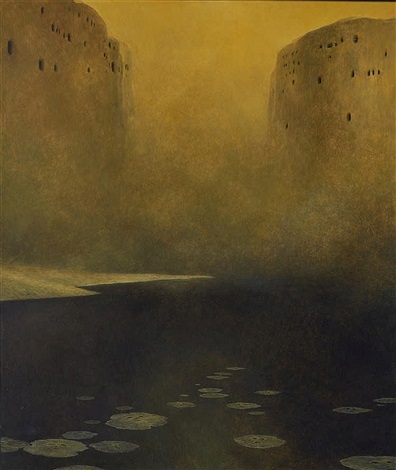 Untitled landscape by Zdzislaw Beksinski on artnet