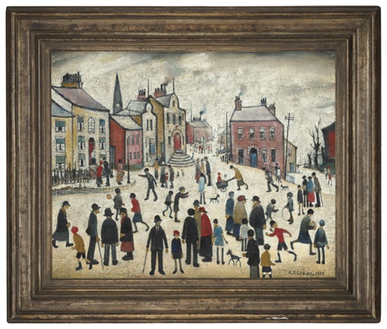 People Standing About by L.S. Lowry on artnet