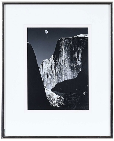 Moon and Half Dome by Ansel Adams on artnet