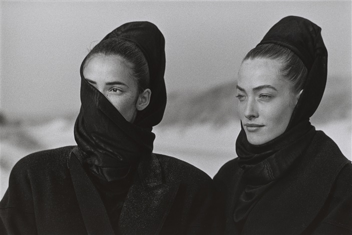 Linda Spierings and Tatjana Patitz for Azzedine Alaïa, Le Touquet ...