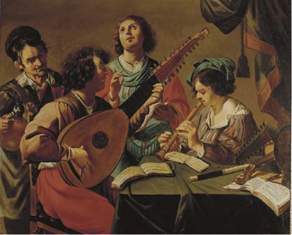 A musical party by Theodoor Rombouts on artnet