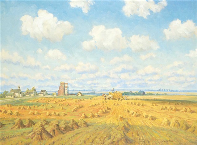 Harvest at Disley by Ernest Luthi on artnet