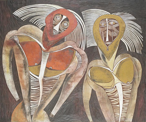 Dingane and Mhlangana by Cecil Skotnes on artnet