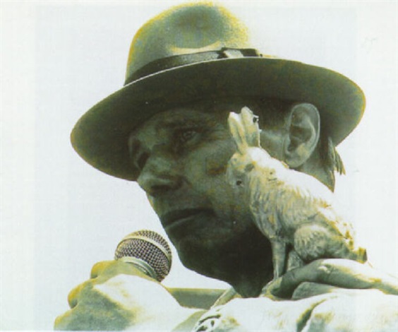 Self-portrait with rabbit by Zoa and Joseph Beuys on artnet