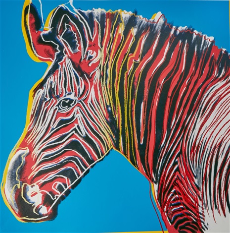 Grevys Zebra, from Endangered Species by Andy Warhol on artnet