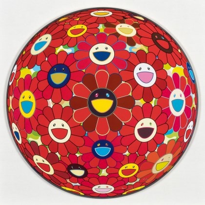 Red Flower Ball 3-D by Takashi Murakami on artnet