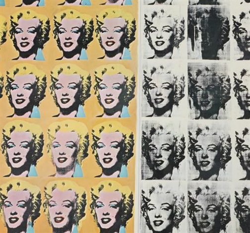 Marilyn Monroe diptych poster by Andy Warhol on artnet