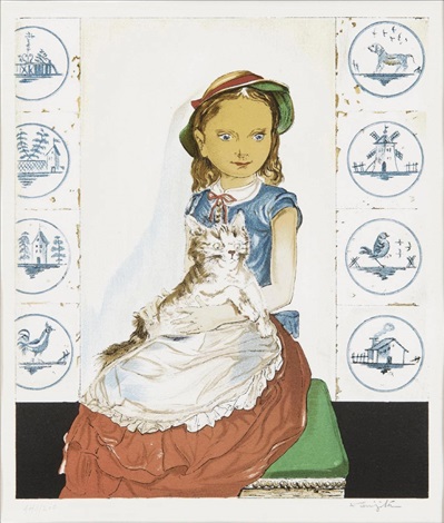 Girl With a Cat by Léonard Tsuguharu Foujita on artnet