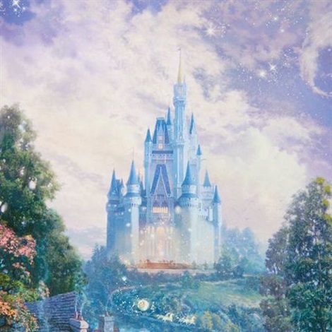 Cinderella Wishes Upon a Dream by Thomas Kinkade on artnet