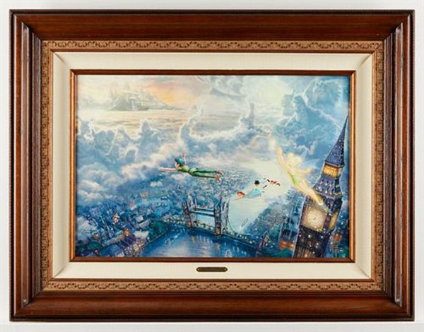 Tinker Bell and Peter Pan by Thomas Kinkade on artnet