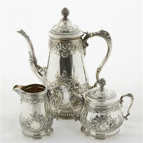 Reed & barton hot sale silver tea set