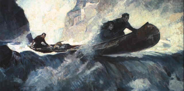 Running the rapids by Frank Earle Schoonover on artnet