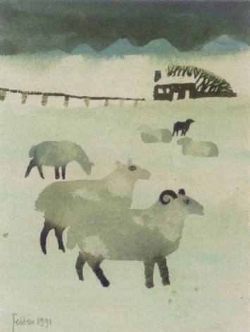 Sheep by Mary Fedden on artnet