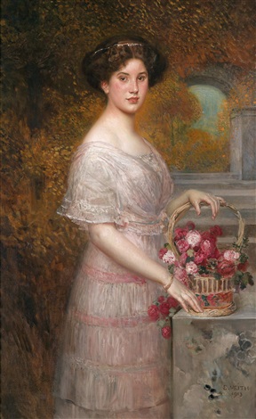 Portrait Fräulein Annie Sussanka by Eduard Veith on artnet