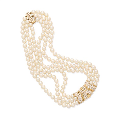 Cartier pearl necklace online price