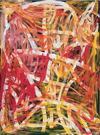 Emu country by Emily Kame Kngwarreye on artnet