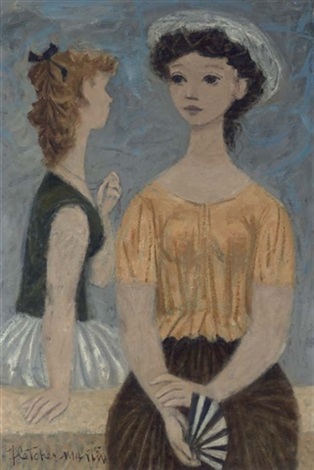 Two young women by Fletcher Martin on artnet