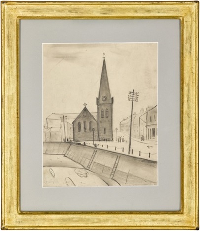 Church on the Quay by L.S. Lowry on artnet