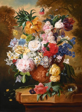 STILL LIFE OF FLOWERS by John Wainwright on artnet