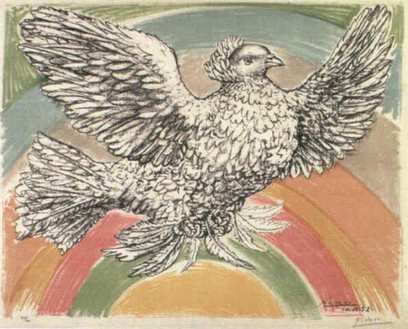 Colombe Volant Larc En Ciel By Pablo Picasso On Artnet 5269