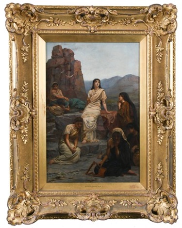 Study for Jephthahs Vow In the Wilderness by Edwin Long on artnet