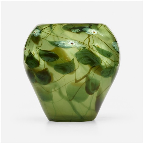 Monumental Millefiore paperweight vase by Tiffany Studios on artnet