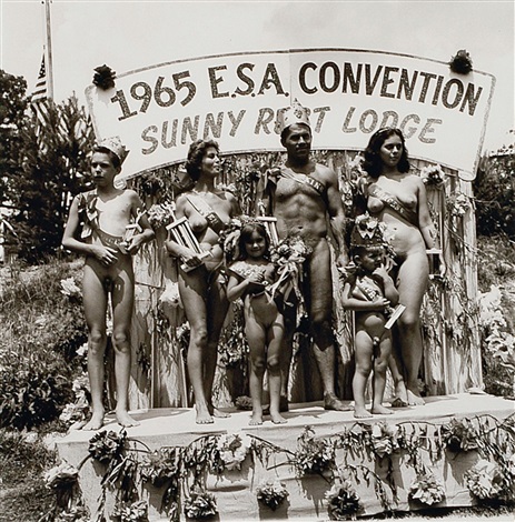 family beauty contest at a nudist camp by diane arbus