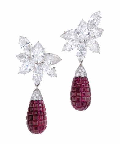 Harry winston hot sale ruby earrings