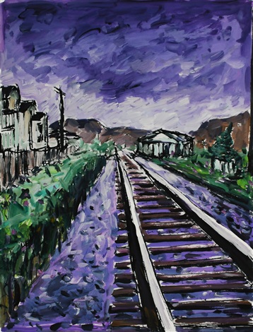 Train Tracks Purple by Bob Dylan on artnet